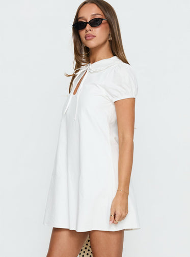 moisture-retaining dressing Collared Volume Mini Dress – Odd Muse