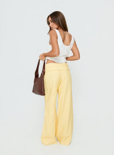 slim fit dress slacks Charlise Stripe Sweatpants – Black Joggers with Gold Stripes main image 0
