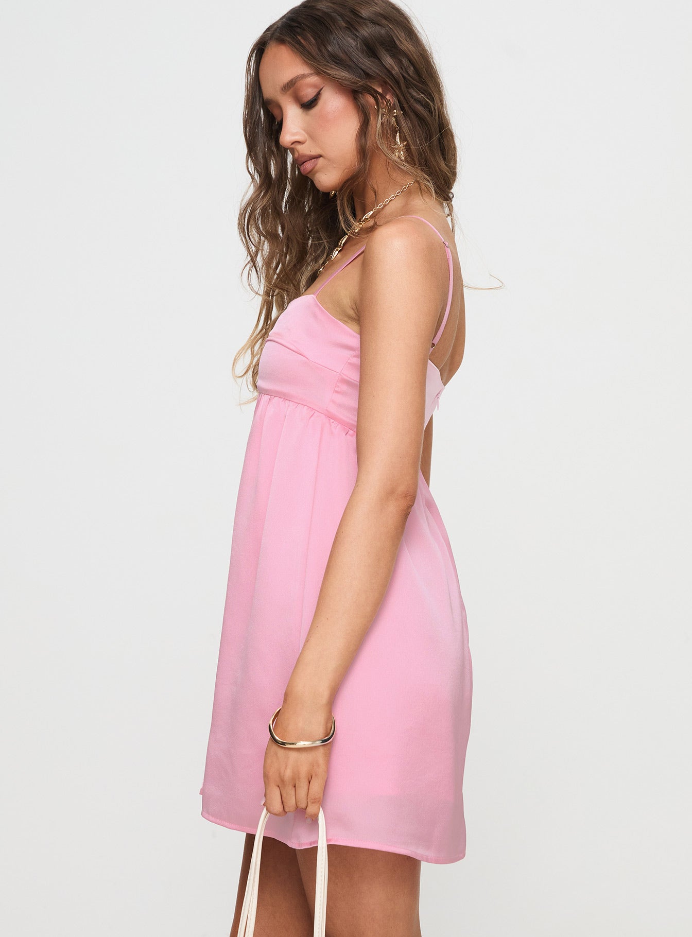 Ortega Mini Dress Pink | Princess Polly