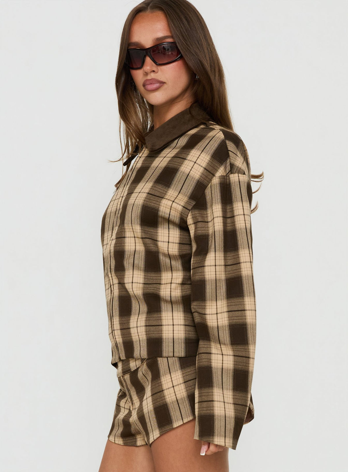 Schnieder Contrast Jacket Brown Check