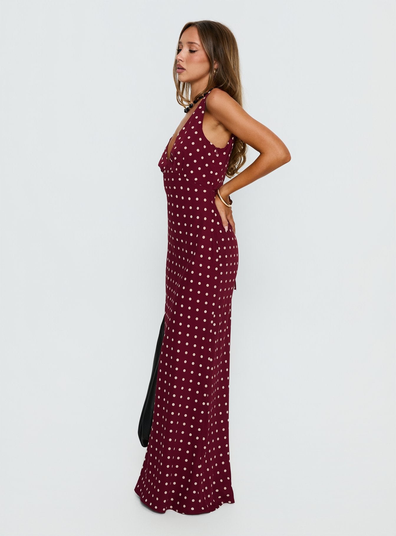 nellie maxi dress red polka dot Nellie Maxi Dress Red Polka Dot