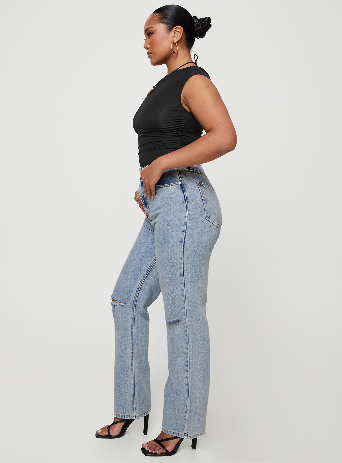 product Princess Polly High Waisted  Holland Jeans Denim