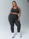 Unstoppable Activewear 7/8 Leggings Grey Curve