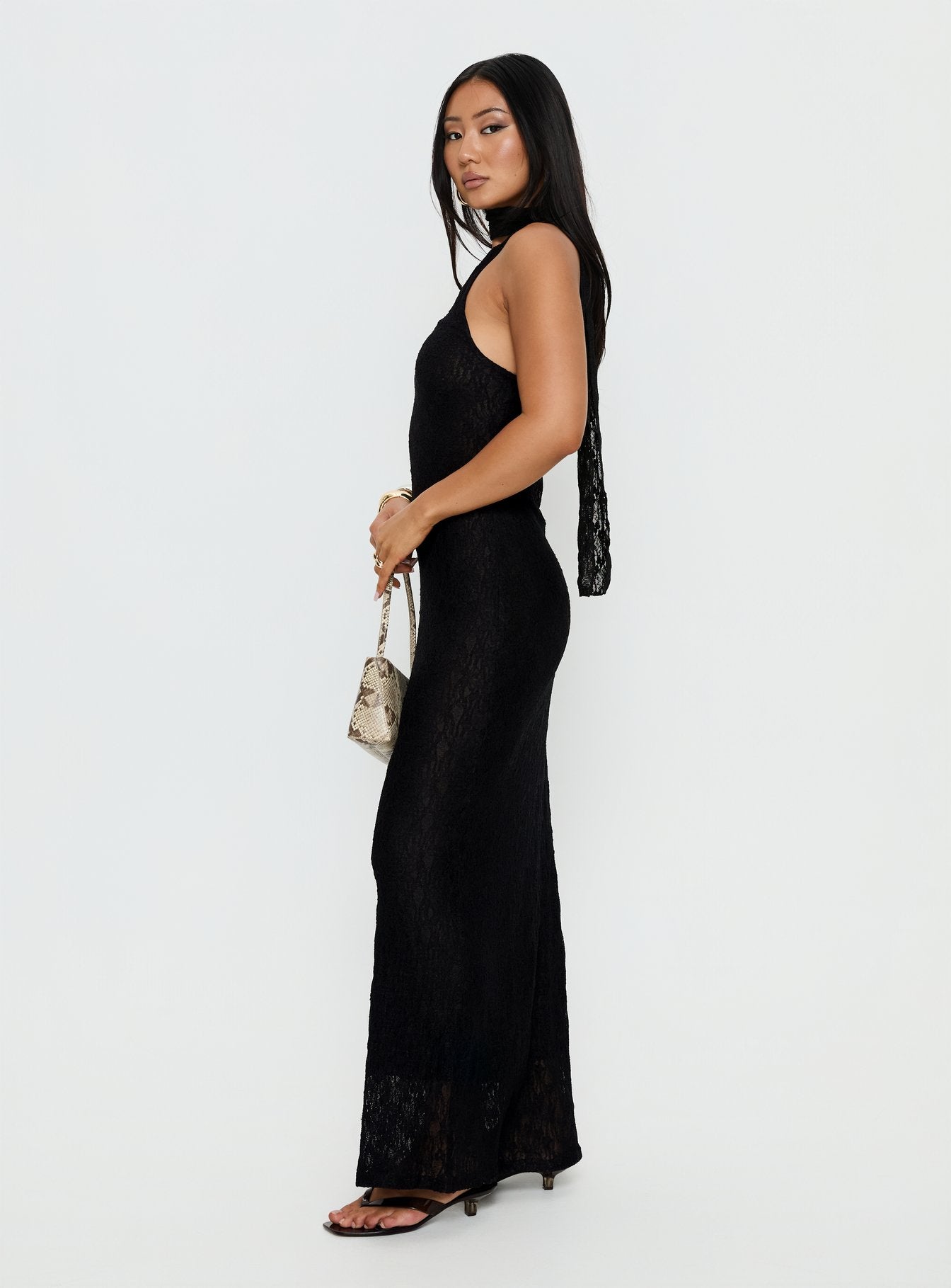 princess polly lace maxi dress Estrellas Lace Maxi Dress Black