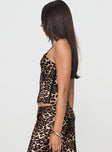 Enigmatic Cami Top Leopard