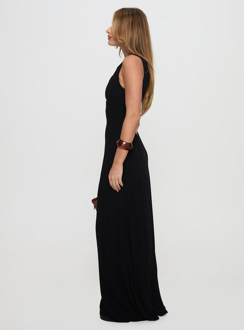 Ace Of Hearts Backless Maxi Dress Black Petite | Princess Polly Ace Of Hearts Backless Maxi Dress Black Petite | Princess Polly