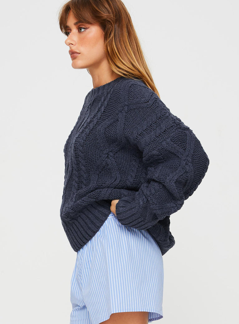 Anaya Oversized Sweater Navy