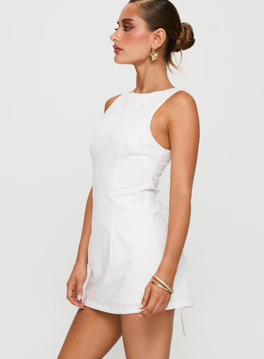 Yumiko Romper White