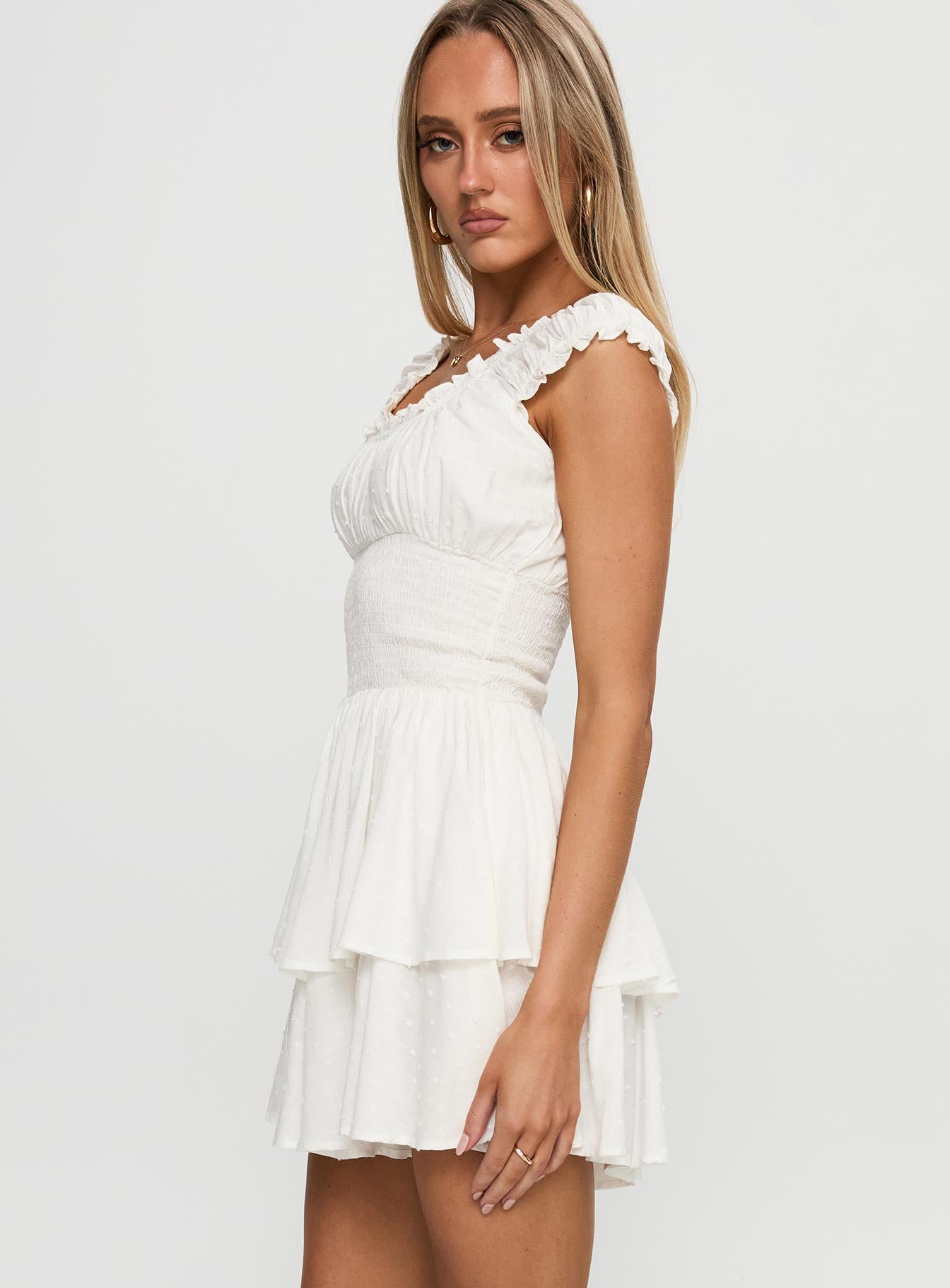 The Love Galore Romper White Lower Impact | Princess Polly