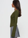 Allona Long Sleeve Top Green