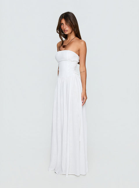 So Far So Good Maxi Dress White