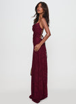 Celena Maxi Dress Burgundy