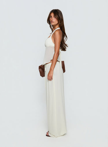 long flowy dress pants Impressive Perfection Front Slit Flowy Pants