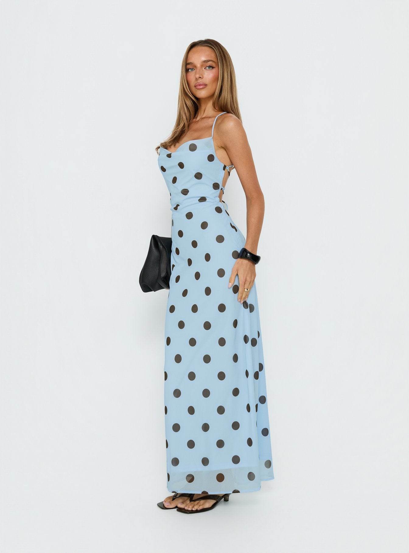 blue polka dot bridesmaid dress blue polka dot bridesmaid dress Navy Polka Dot Wrap Frill Midi Dress AX Paris US