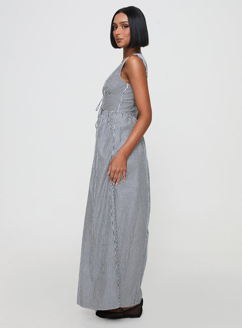 Pokey Maxi Dress Black / White Stripe | Princess Polly Pokey Maxi Dress Black / White Stripe | Princess Polly