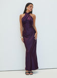 Rosaminta Halter Maxi Dress Plum