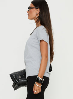 Icon Baby Off Shoulder Top Grey