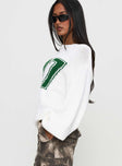 Summer 77 Knit Sweater White / Green