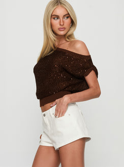 Dreamful Low Rise Mini Denim Short White Tall