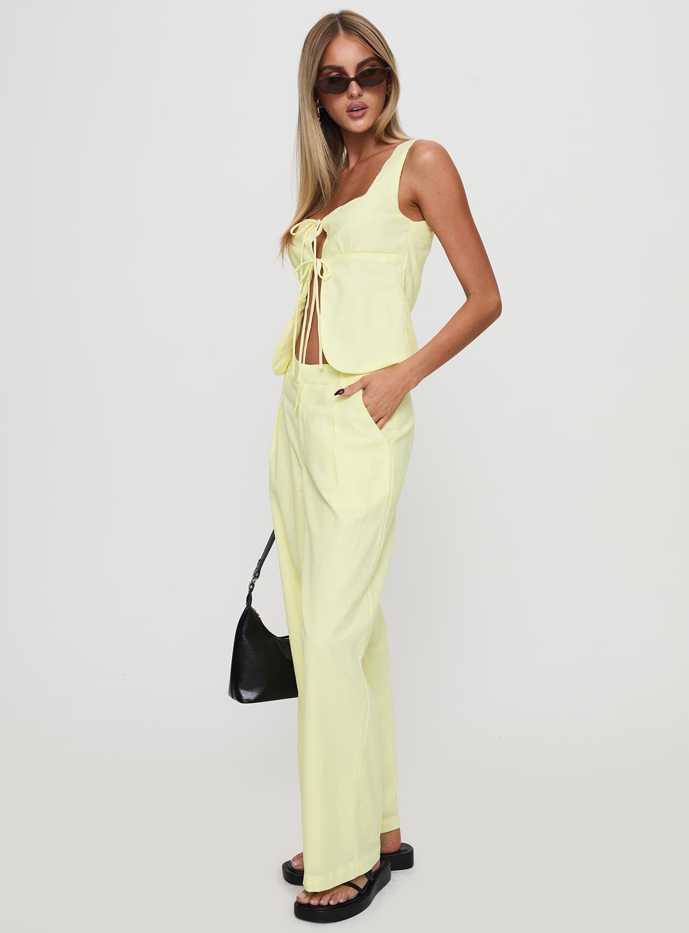 Such A Charmer Tie Up Set Yellow