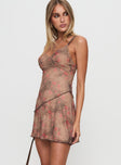 Frilled To Be Here Mini Dress Multi