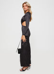 Lucienne Long Sleeve Maxi Dress Black
