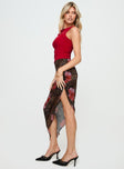 Canaan Asymmetrical Midi Skirt Multi Princess Polly  Knee 