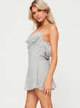 Princess Polly Cowl Neck  Tallowood Mini Dress Grey