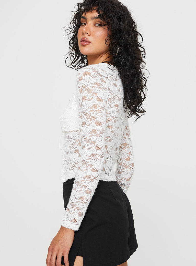 Long Sleeve Lace Top 