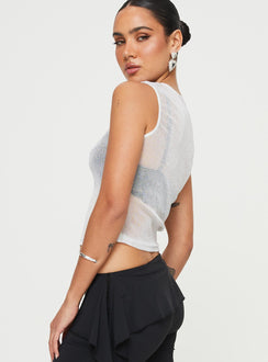 product Princess Polly Sleeveless High Neck  Birney Tank Top Silver