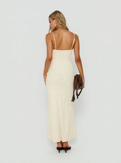 Amika Lace Maxi Dress Cream