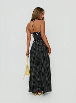 marguerite halter maxi dress Pin on BLACK DRESSES