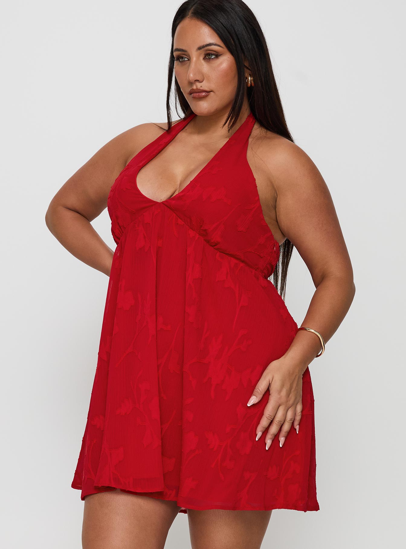 princess polly halter mini dress red Maeva Halter Mini Dress Red
