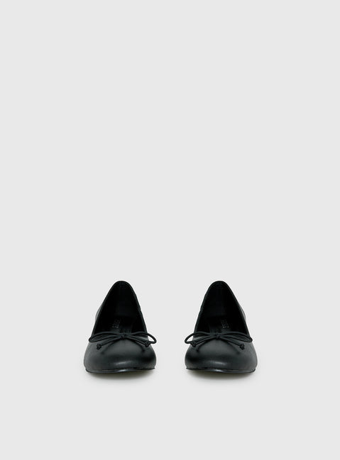 Therapy Diana Heeled Ballet Flats Black