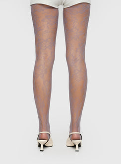 Ammelia Sheer Lace Tights Grey