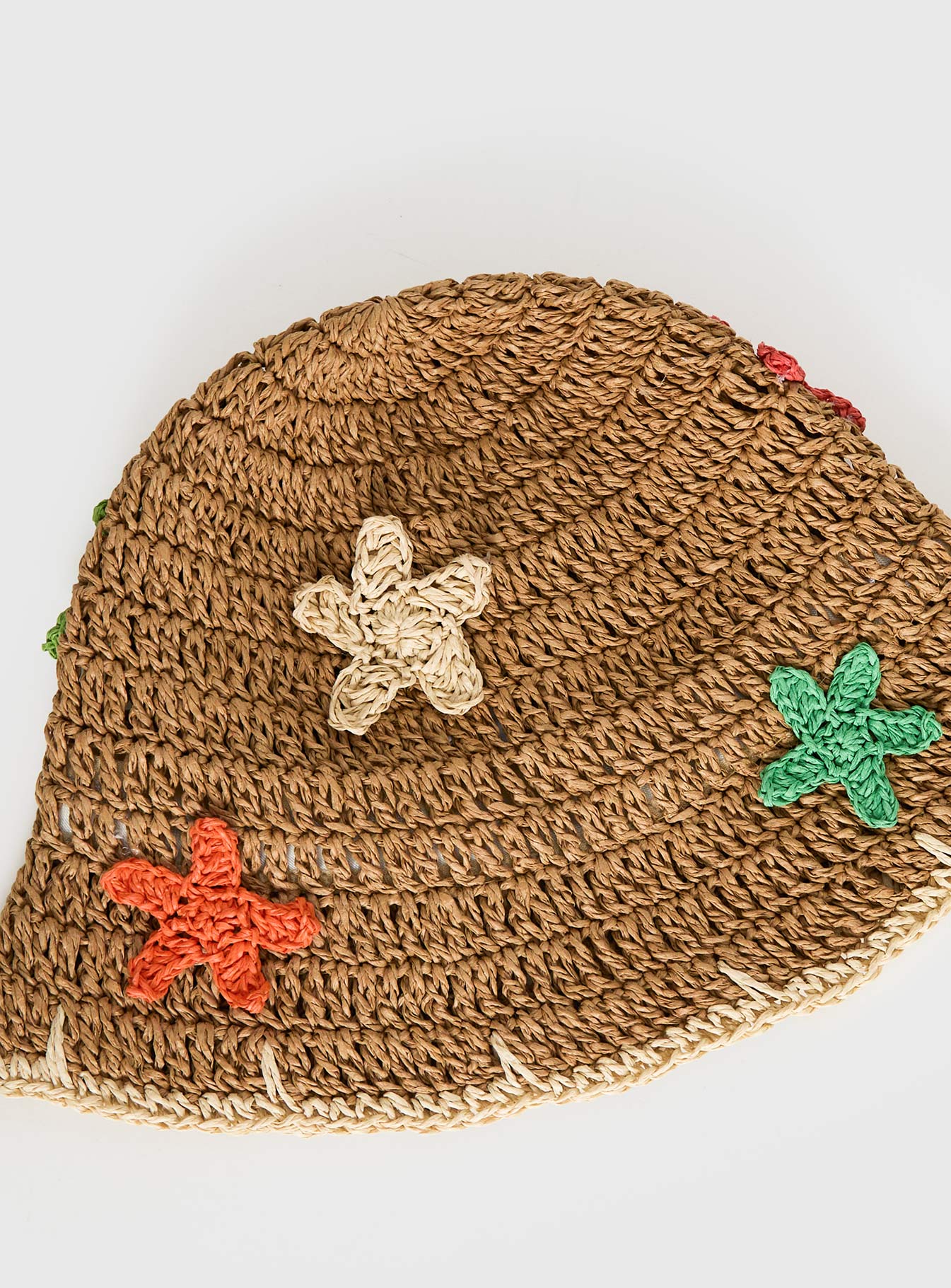 Blossomia Rattan Bucket Hat Tan