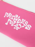 Princess Polly Pencil Case Squiggle Text Pink