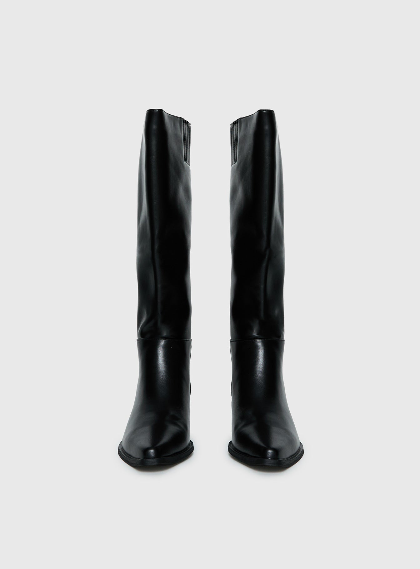 Rashi Knee High Boots Black | Princess Polly