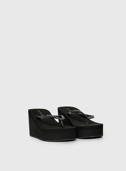 Next Sunday Thong Heel Black