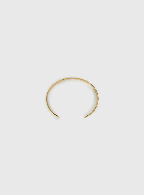 Bridgeta Gold Plated Cuff Bracelet Gold