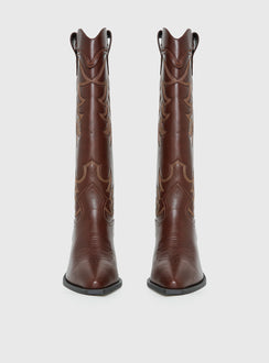 Billini Evalynn Cowboy Boots Fudge