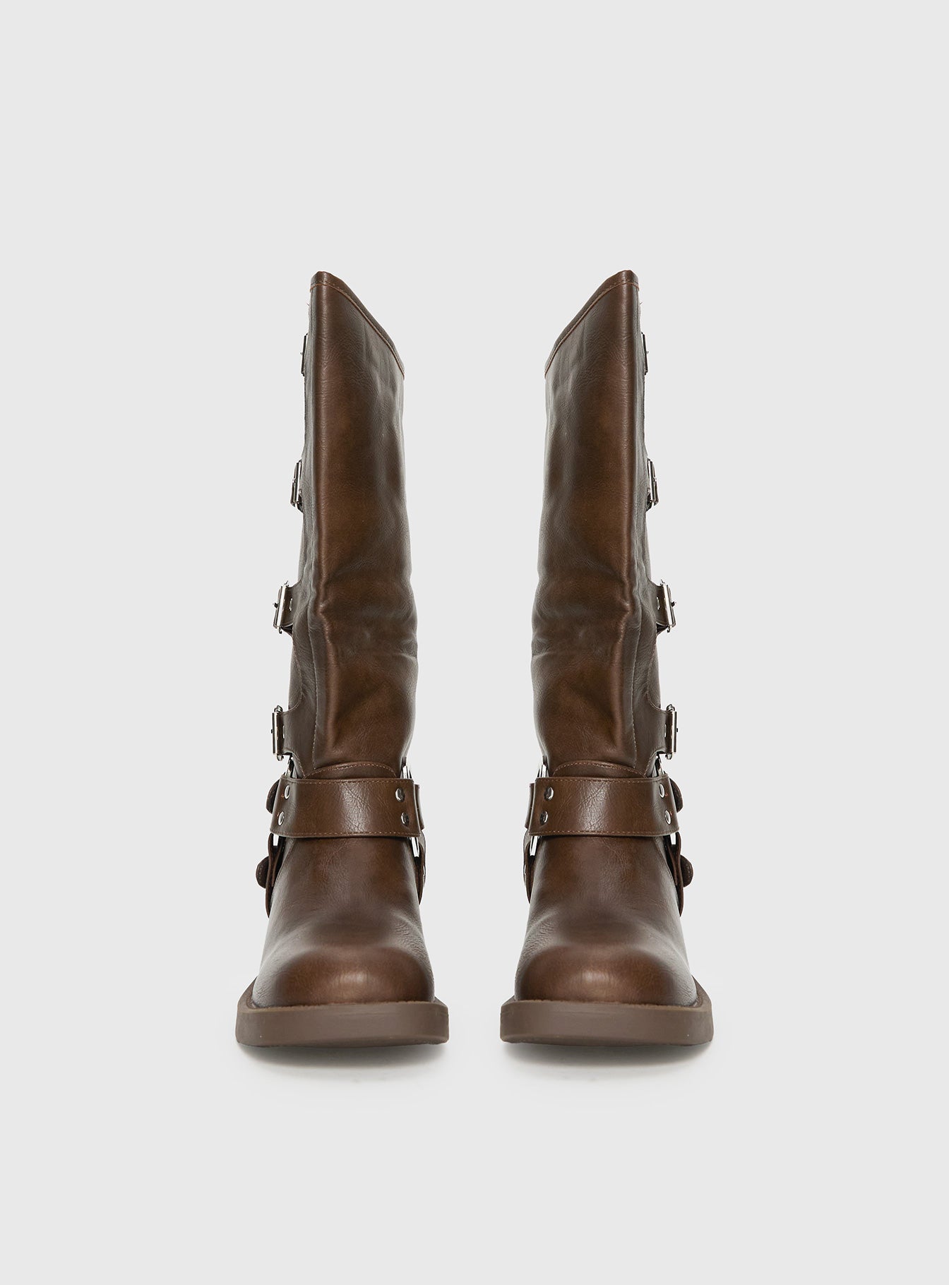 Buckle Down Boots Brown