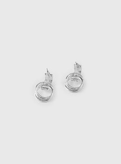Second Guessing Earrings Silver