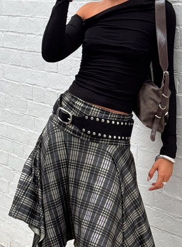 Spheres Stud Belt Black