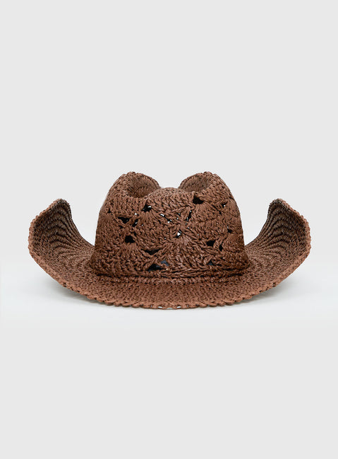 Anistyn Woven Cowboy Hat Tan