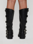 Buckle Down Boots Black