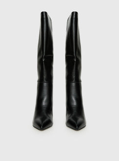 Vesper Knee High Boots | Black | Womens | Princess Polly Vesper Knee High Boots | Black | Womens | Princess Polly