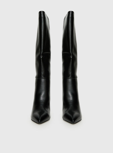 Vesper Knee High Boots Black
