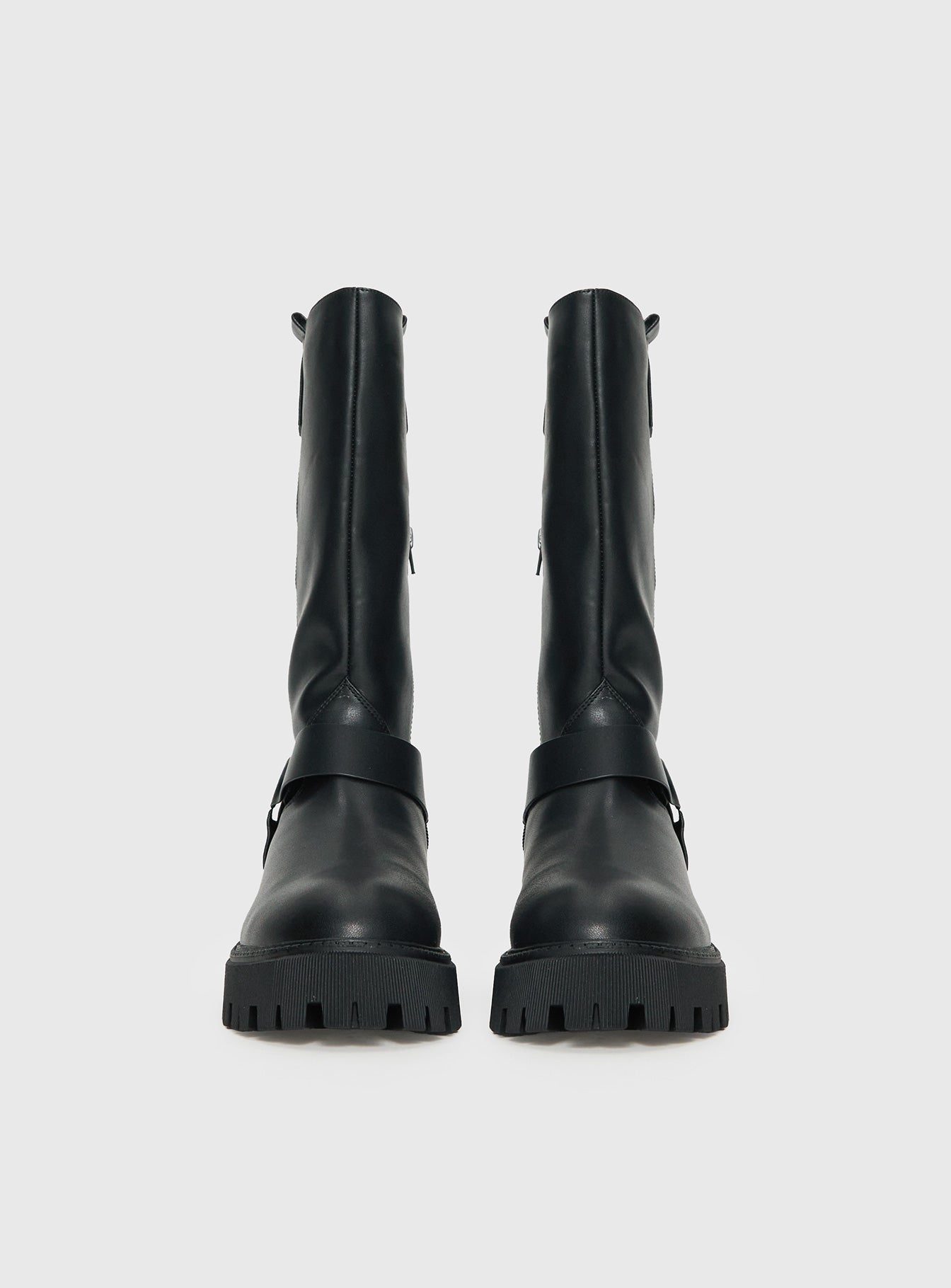 Achillies Riding Boots Black | Princess Polly