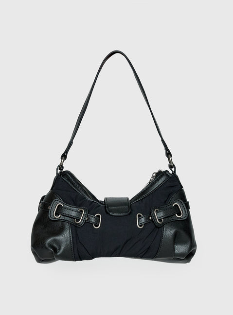 Doyers Street Shoulder Bag Black / Silver